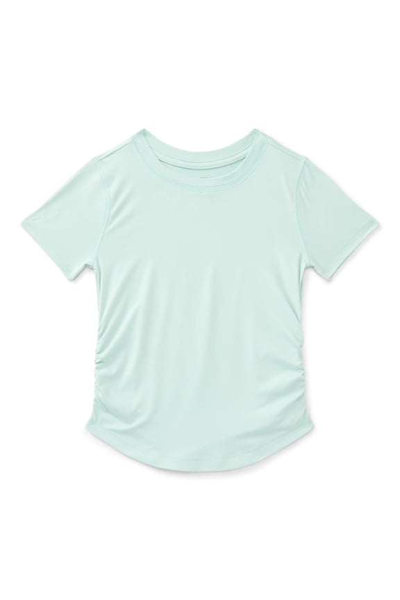 Girls Active Fashion Tee with Short Sleeves, Sizes 4-18 & Plus
