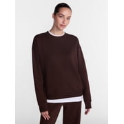 Athletic Works Women's and Women's Plus Fleece Sweatshirt with Long Sleeves, Sizes XS-4X