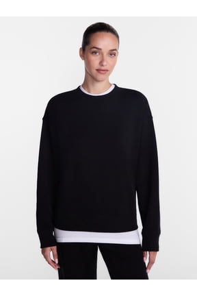 Women's and Women's Plus Fleece Sweatshirt with Long Sleeves, Sizes XS-4X