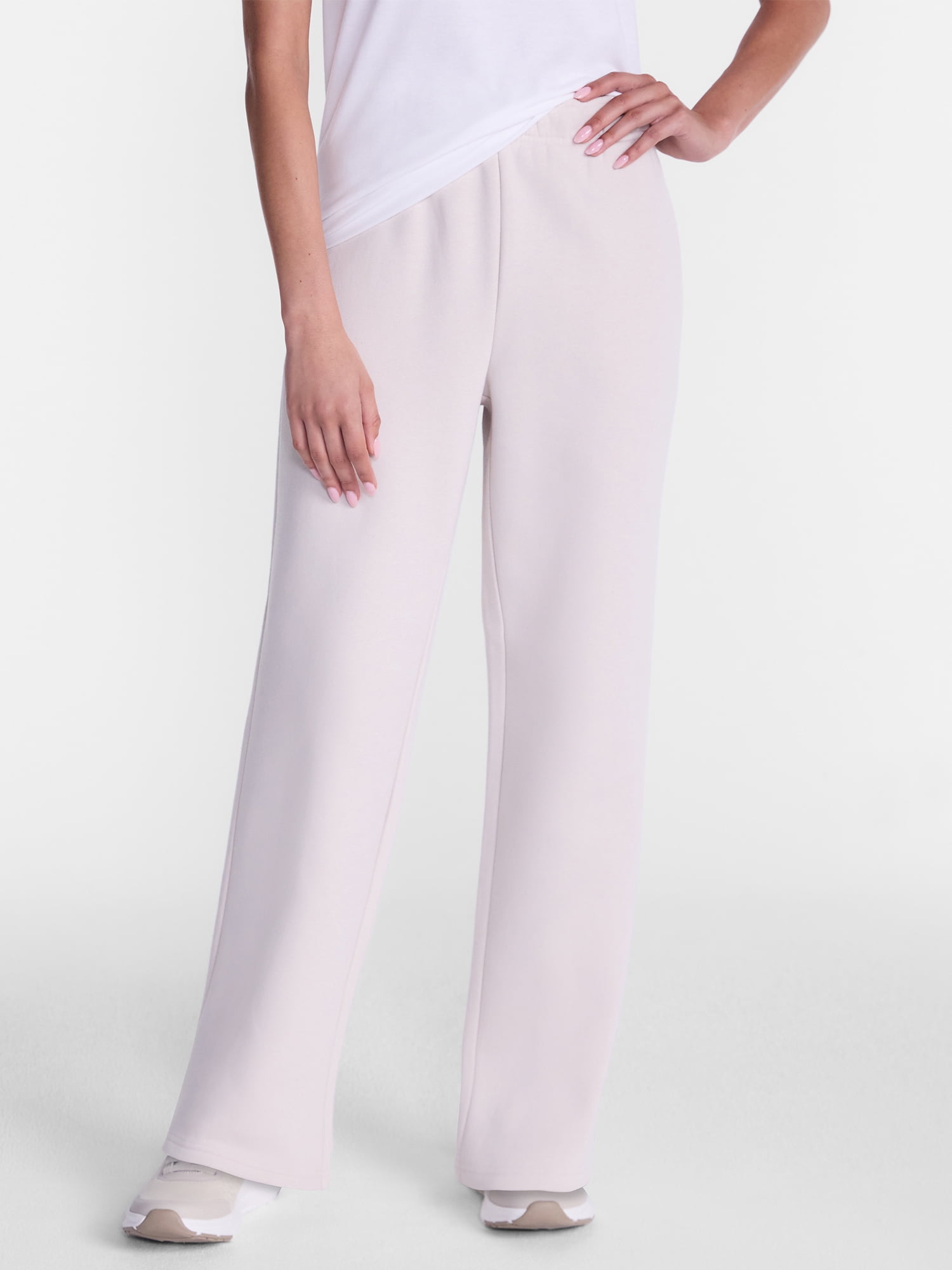 Athletic Works Women's and Women's Plus Fleece Pants with Pockets, 31.5" Inseam, Sizes XS-4X