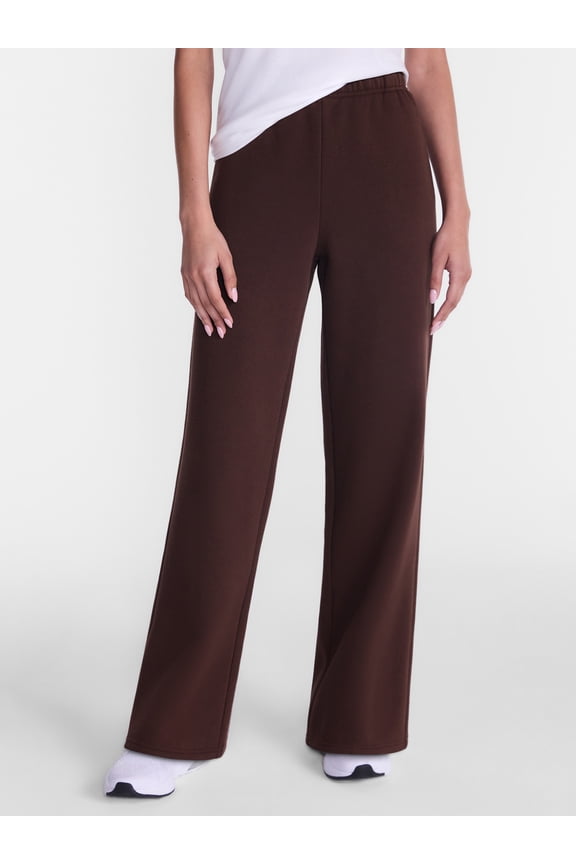 Women's and Women's Plus Fleece Pants with Pockets, 30" Inseam, Sizes XS-4X
