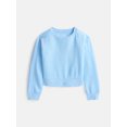 thumbnail image 1 of Athletic Works Girl's Active Core Fleece Crewneck Sweatshirt, Sizes 4-18 & Plus, 1 of 3