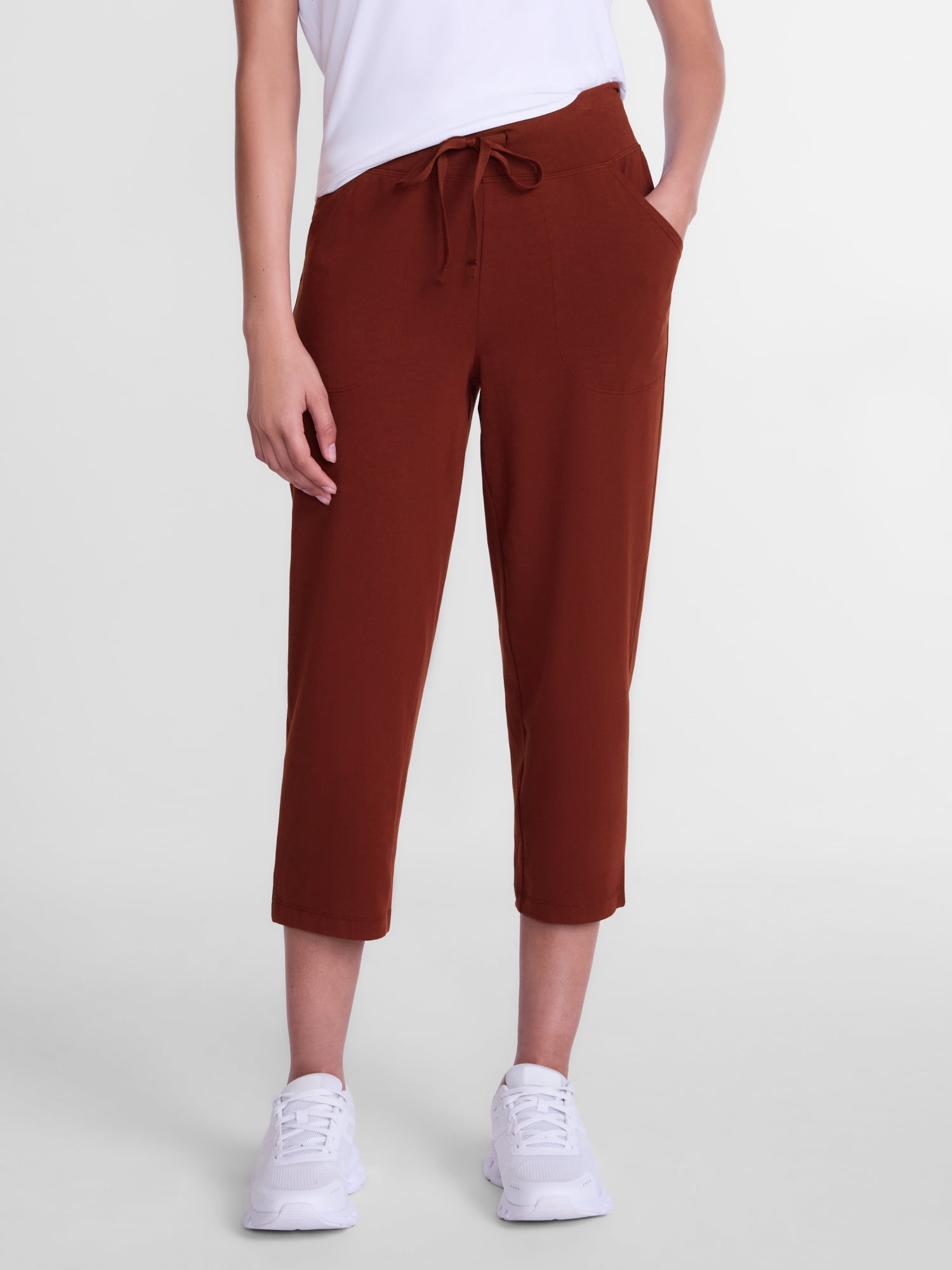 Athletic Works Women's and Women's Plus Knit Capri Pants, 22" Inseam, Sizes XS-4X