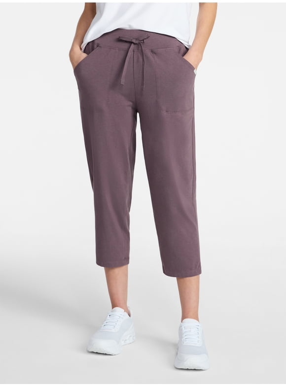 Women's and Women's Plus Knit Capri Pants, 22" Inseam, Sizes XS-4X