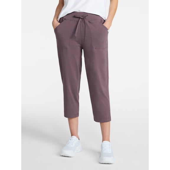 Athletic Works Women's and Women's Plus Knit Capri Pants, 22" Inseam, Sizes XS-4X