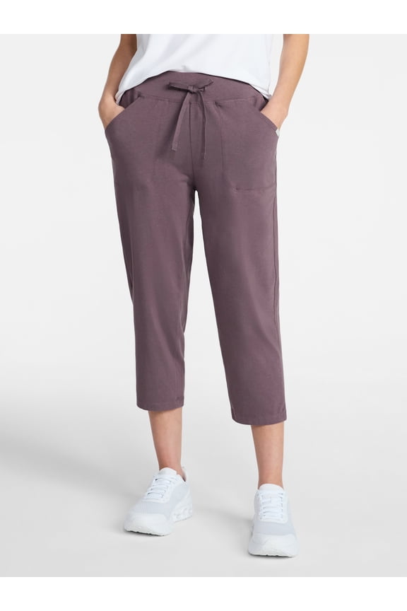 Women's and Women's Plus Knit Capri Pants, 22" Inseam, Sizes XS-4X