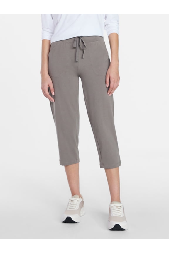 Women's and Women's Plus Knit Capri Pants, 22" Inseam, Sizes XS-4X