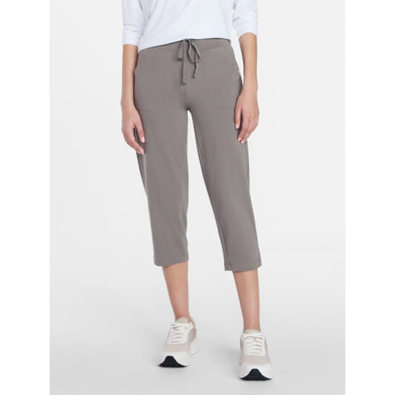 Athletic Works Women's and Women's Plus Knit Capri Pants, 22" Inseam, Sizes XS-4X