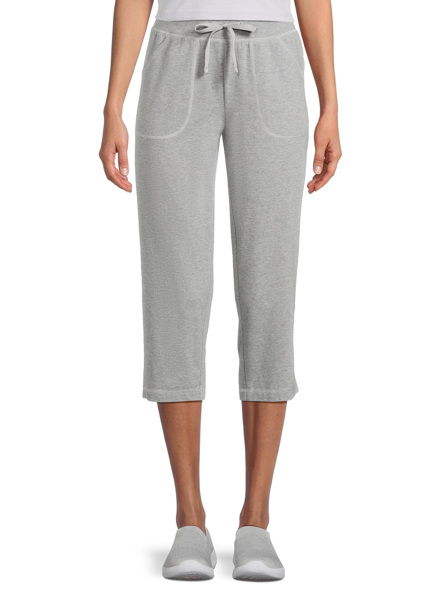 Athletic Works Women's and Women's Plus Knit Capri Pants, 22" Inseam, Sizes XS-4X