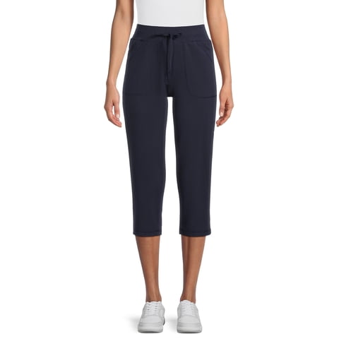 Women's and Women's Plus Knit Capri Pants, 22" Inseam, Sizes XS-4X