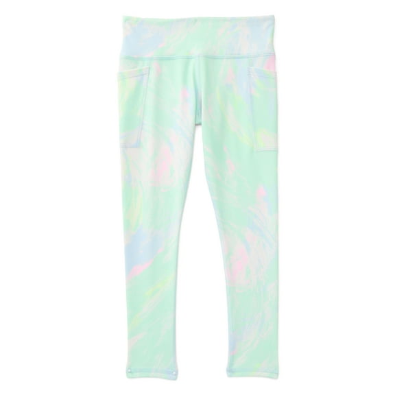 Athletic Works Girls Active Core Leggings, Sizes 4-18 & Plus