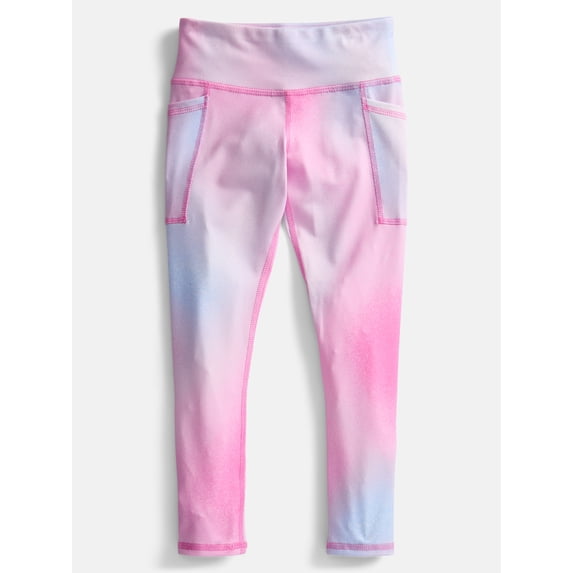 Athletic Works Girls Active Leggings, Sizes 4-18 & Plus