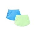 thumbnail image 1 of Athletic Works Girls Active Core Shorts, 2-Pack, Sizes 4-18 Plus, 1 of 3