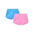 thumbnail image 1 of Athletic Works Girls Active Core Shorts, 2-Pack, Sizes 4-18 Plus, 1 of 3
