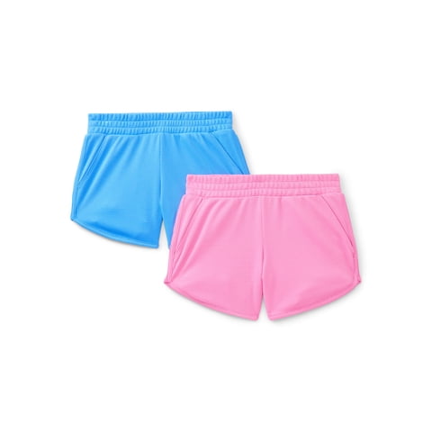 Girls Active Core Shorts, 2-Pack, Sizes 4-18 Plus
