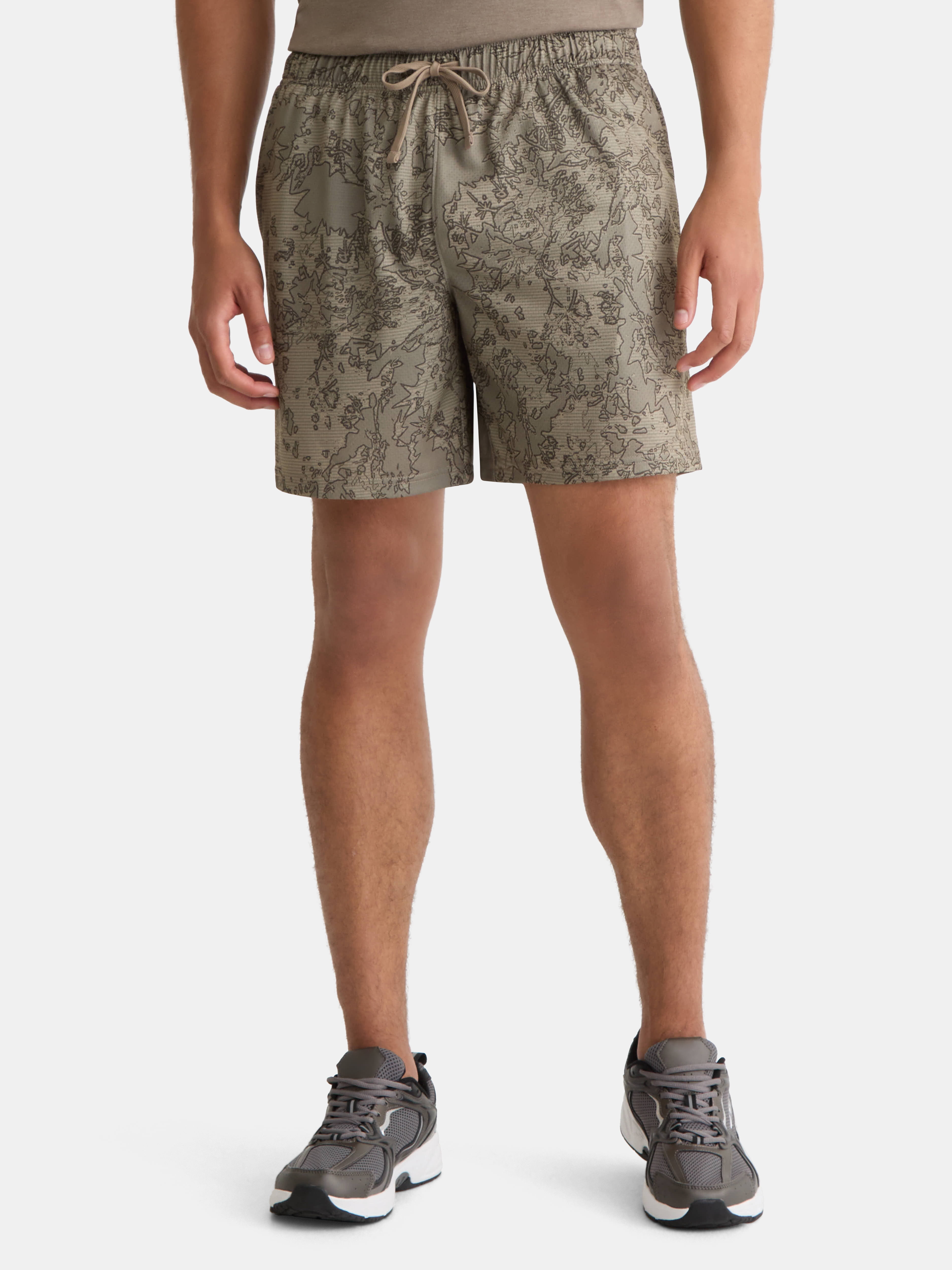 Athletic Works Men's and Big Men's Mesh Shorts, 7" Inseam, Sizes S-5XL