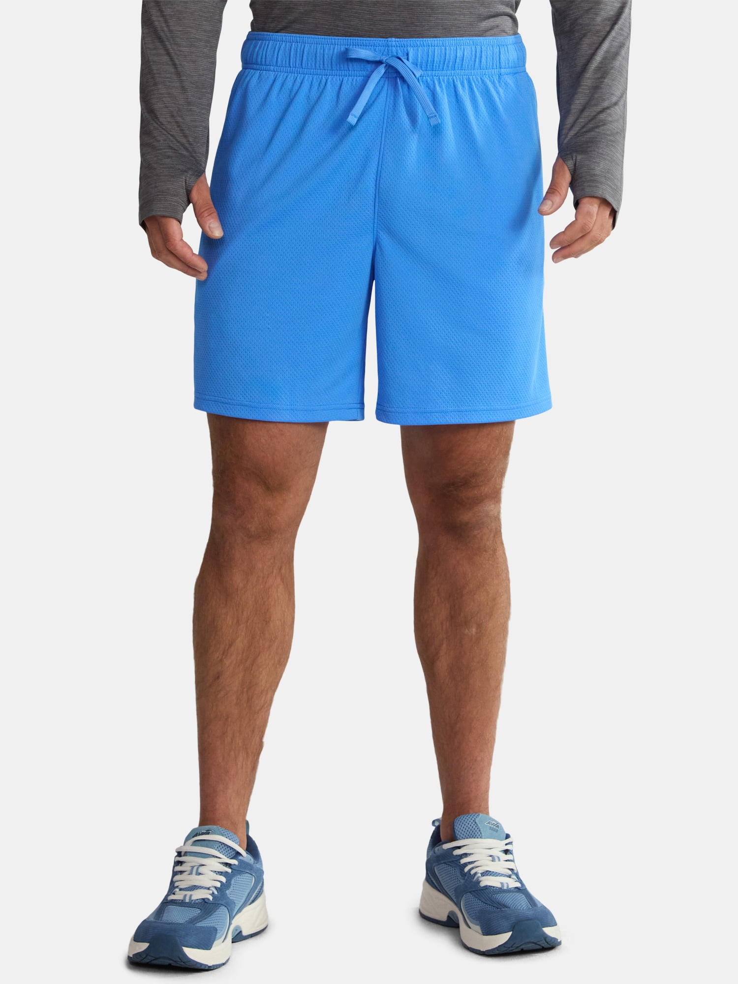 Athletic Works Men's and Big Men's Mesh Shorts, 7" Inseam, Sizes S-5XL