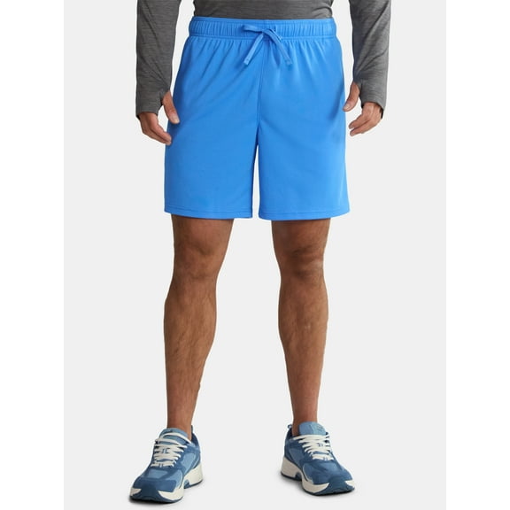 Athletic Works Men's and Big Men's Mesh Shorts, 7" Inseam, Sizes S-5XL