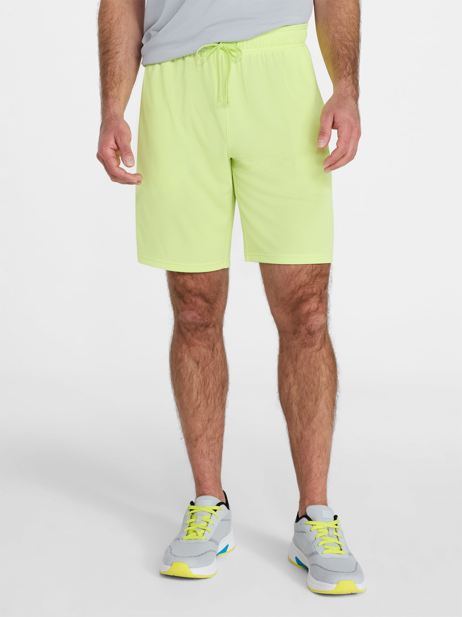 Athletic Works Men's and Big Men's Active Mesh Shorts, 9" Inseam, Sizes XS-5XL
