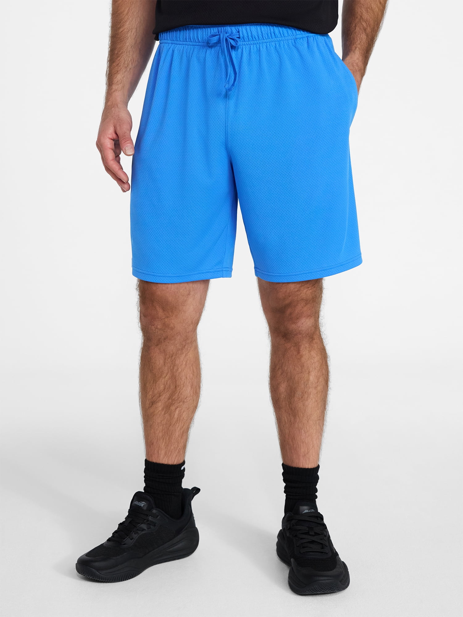 Athletic Works Men's and Big Men's Essential Active Shorts, 9" Inseam, Sizes S-3XL