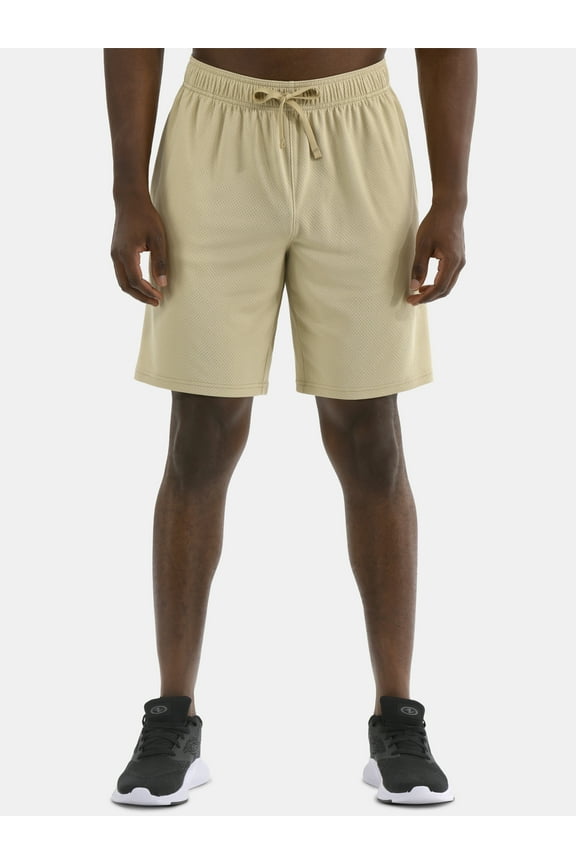 Men's and Big Men's Active Mesh Shorts, 9" Inseam, Sizes XS-5XL