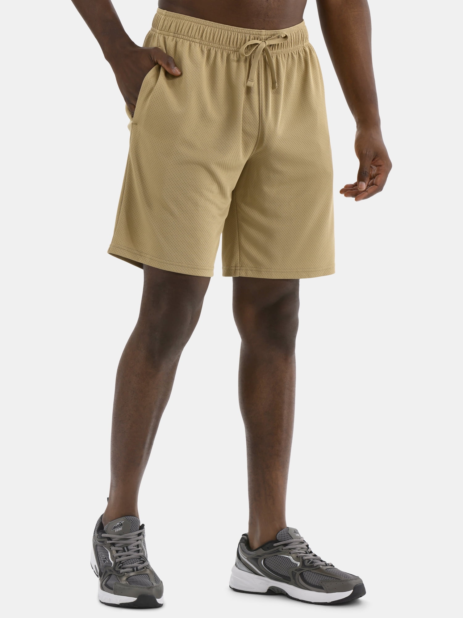Athletic Works Men's and Big Men's Active Mesh Shorts, 9" Inseam, Sizes XS-5XL