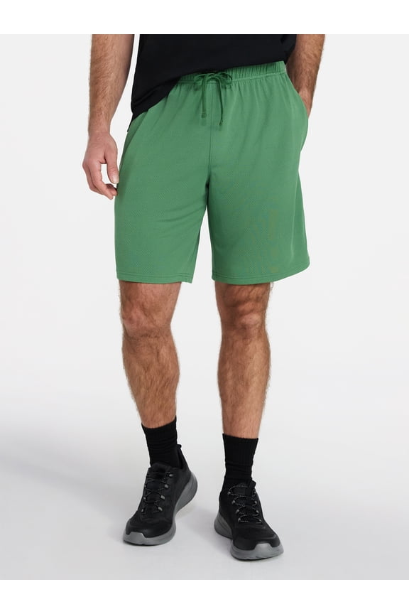Men's and Big Men's Essential Active Shorts, 9" Inseam, Sizes S-3XL
