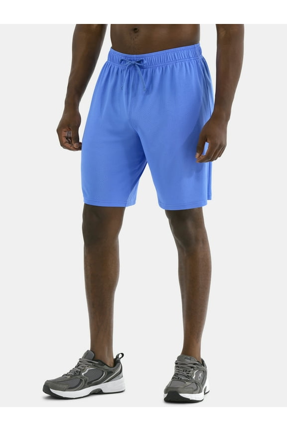 Men's and Big Men's Active Mesh Shorts, 9" Inseam, Sizes XS-5XL