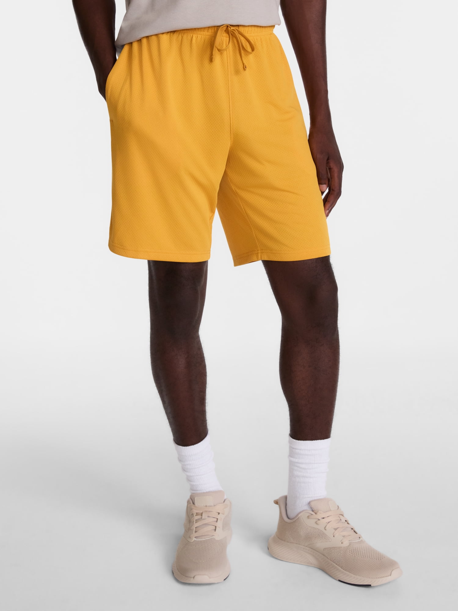 Athletic Works Men's and Big Men's Active Mesh Shorts, 9" Inseam, Sizes XS-5XB