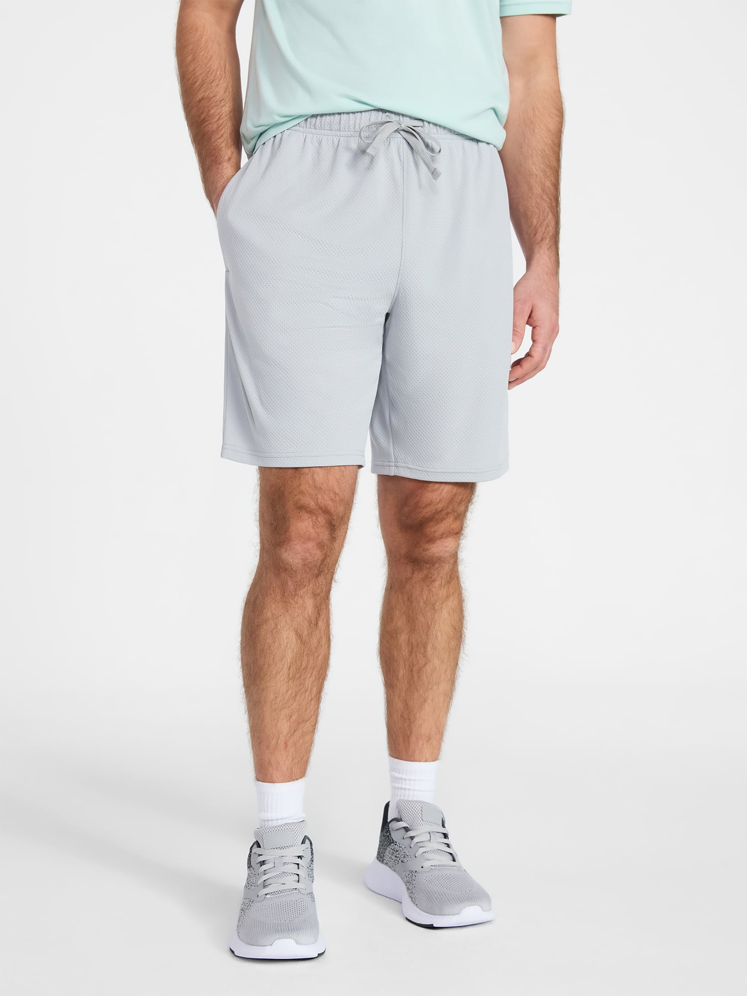Athletic Works Men's and Big Men's Active Mesh Shorts, 9" Inseam, Sizes XS-5XB