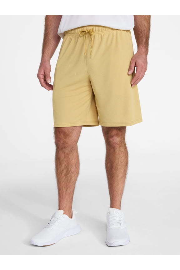 Men's and Big Men's Active Mesh Shorts, 9" Inseam, Sizes XS-5XL