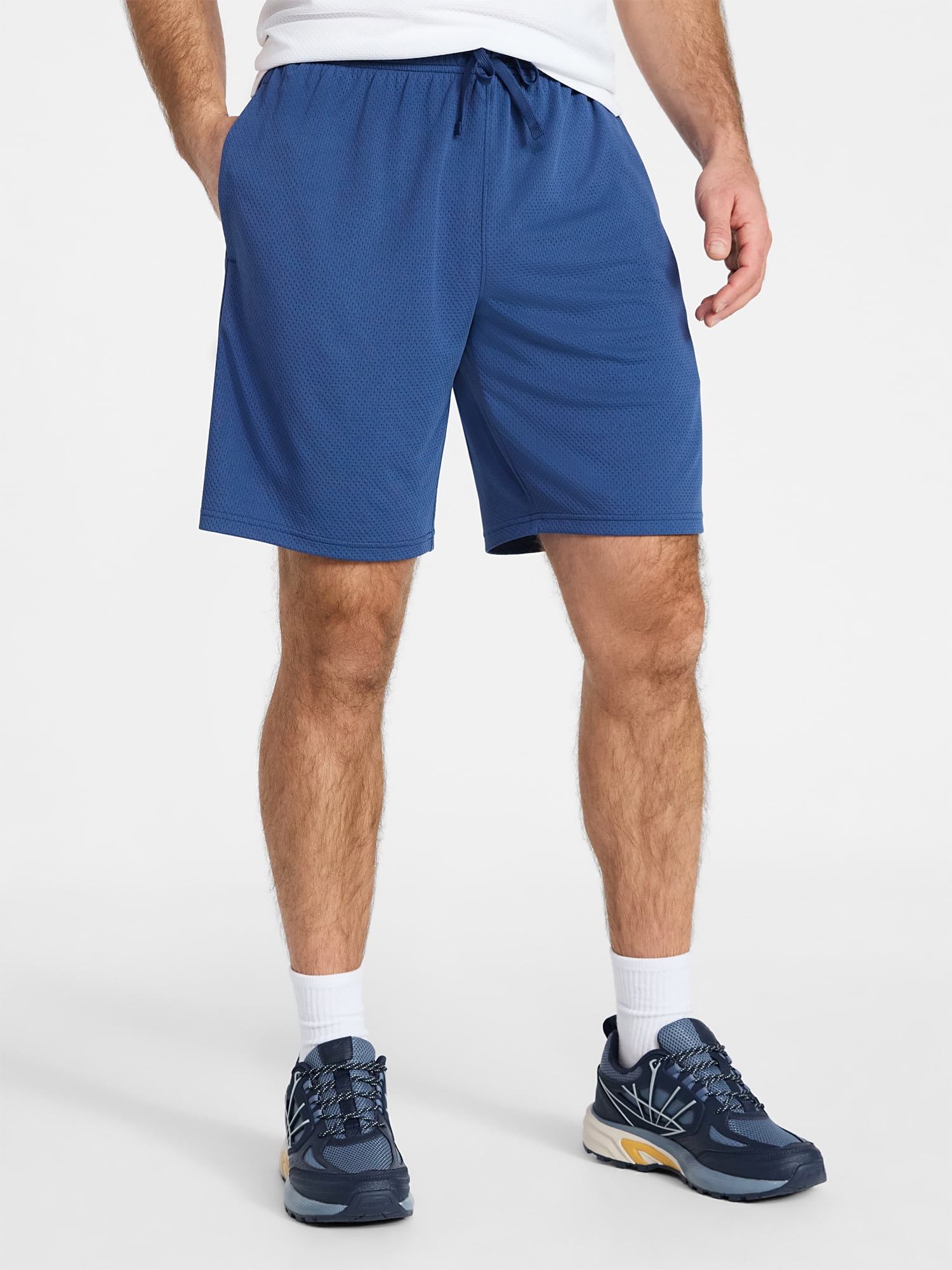 Athletic Works Men's and Big Men's Active Mesh Shorts, 9" Inseam, Sizes XS-5XL
