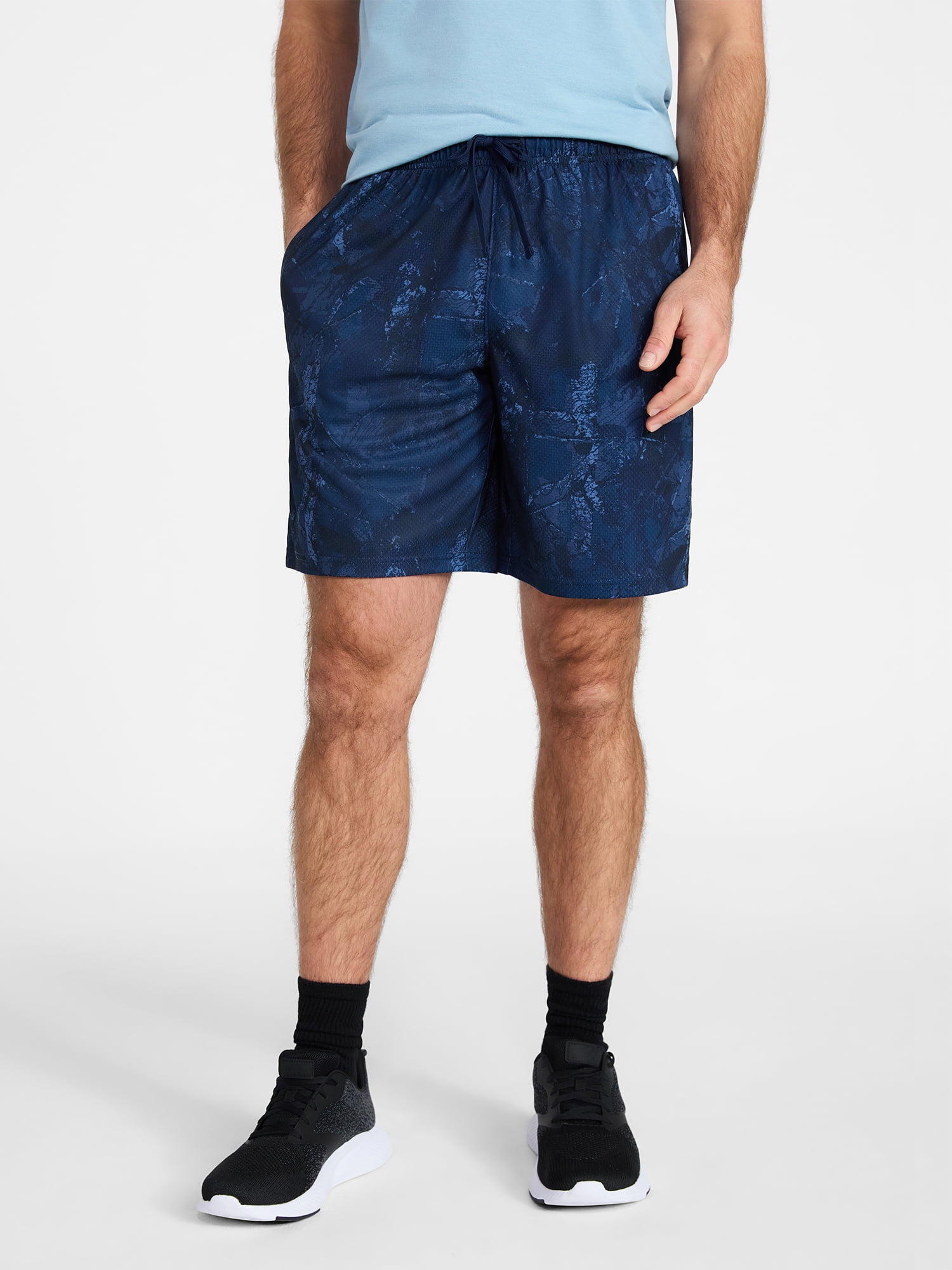 Athletic Works Men's and Big Men's Active Mesh Shorts, 9" Inseam, Sizes XS-5XL