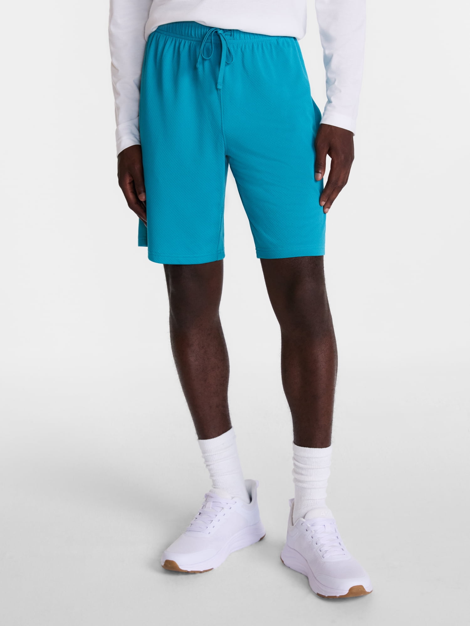 Athletic Works Men's and Big Men's Active Mesh Shorts, 9" Inseam, Sizes XS-5XB