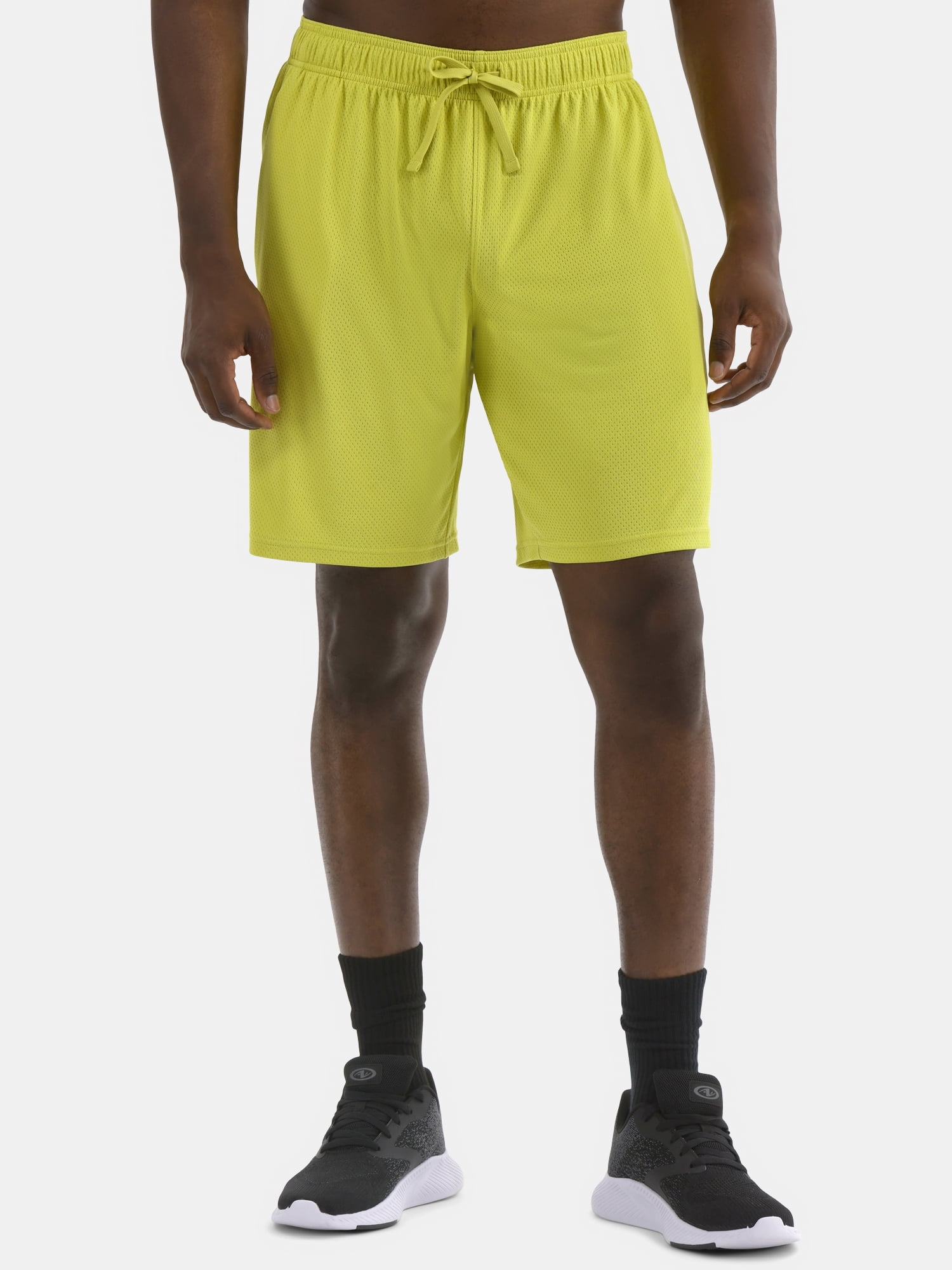 Athletic Works Men's and Big Men's Active Mesh Shorts, 9" Inseam, Sizes XS-5XL