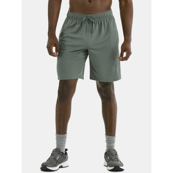 Athletic Works Men's and Big Men's Active Mesh Shorts, 9" Inseam, Sizes XS-5XL