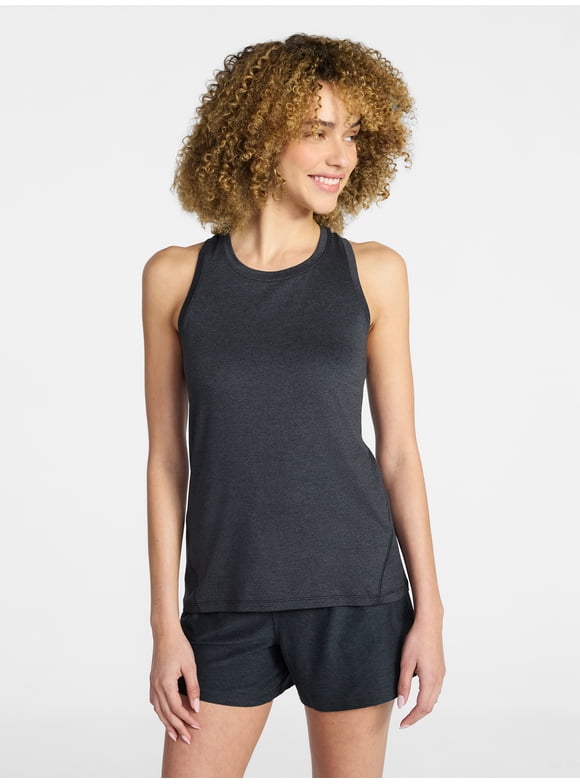 Women's and Women's Plus ButterCore Racerback Tank Top, Sizes XS-4X