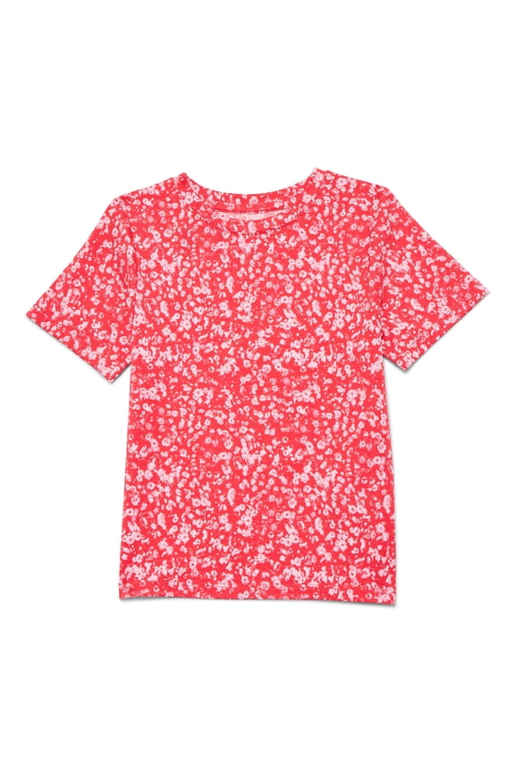 Girls Active Tee with Short Sleeves, Sizes 4-18 & Plus