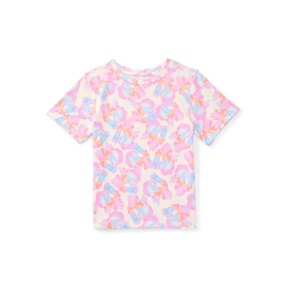 Athletic Works Girls Active Tee with Short Sleeves, Sizes 4-18 & Plus