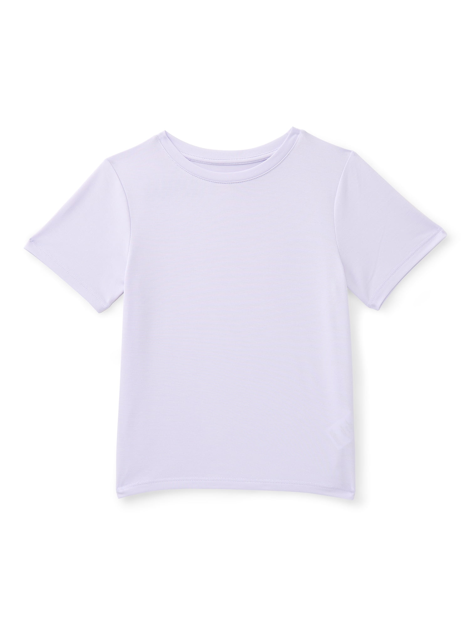 Athletic Works Girls Active Tee with Short Sleeves, Sizes 4-18 & Plus