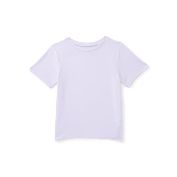 Athletic Works Girls Active Tee with Short Sleeves, Sizes 4-18 & Plus
