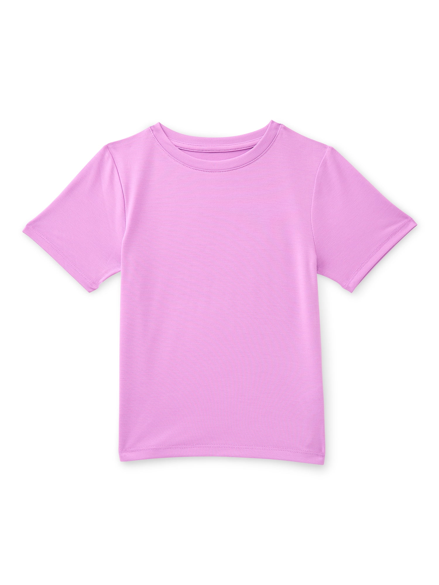 Athletic Works Girls Active Tee with Short Sleeves, Sizes 4-18 & Plus