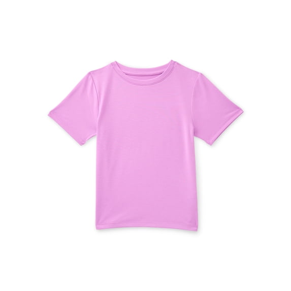 Athletic Works Girls Active Tee with Short Sleeves, Sizes 4-18 & Plus