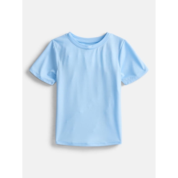 Athletic Works Girls Active Tee with Short Sleeves, Sizes 4-18 & Plus