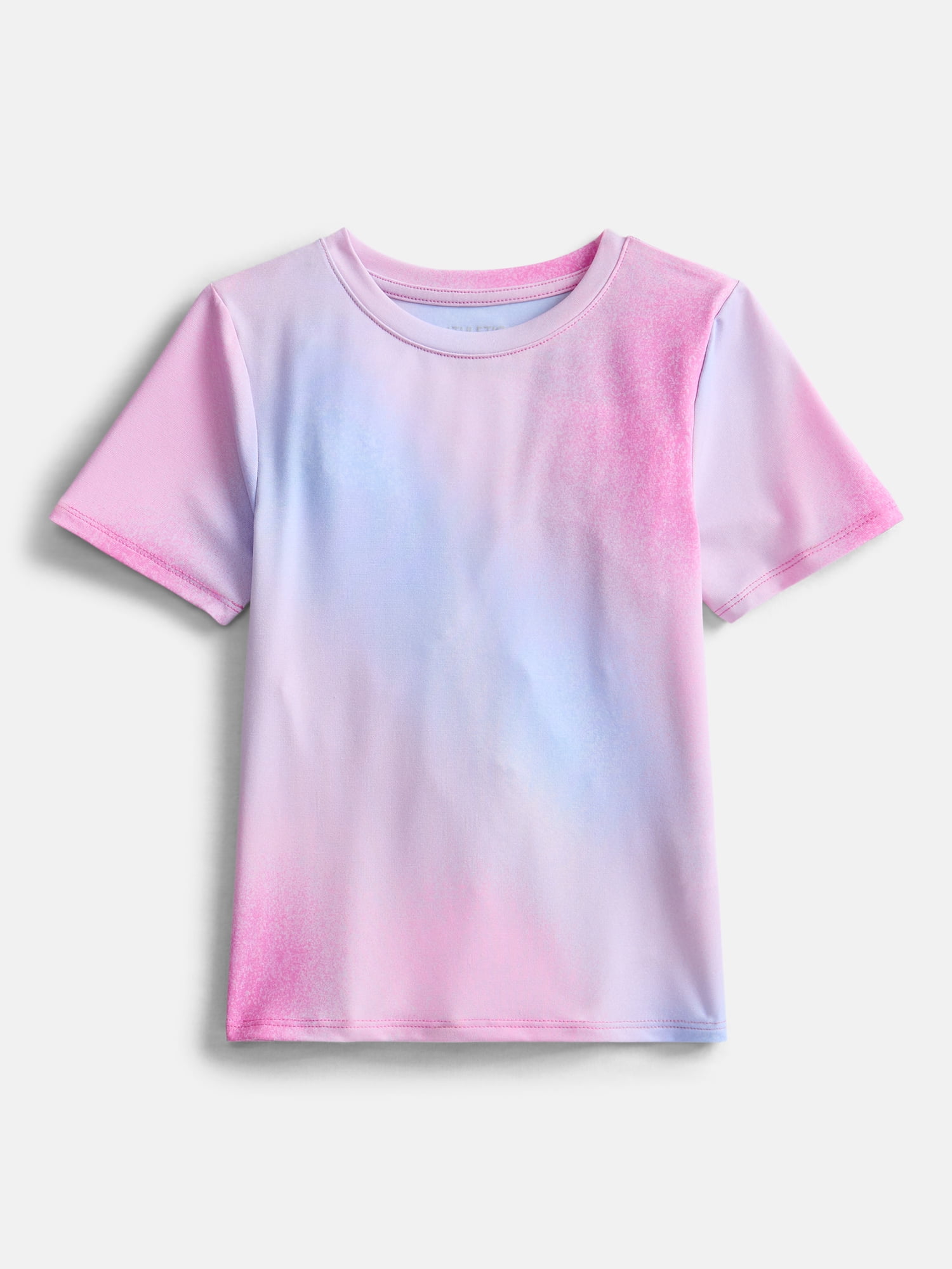 Athletic Works Girls Active Tee with Short Sleeves, Sizes 4-18 & Plus