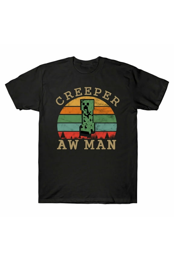 AW Creeper Man T-Shirt Game Lover Tee Funny Revenge Men's Lyric Cool Gift Shirt