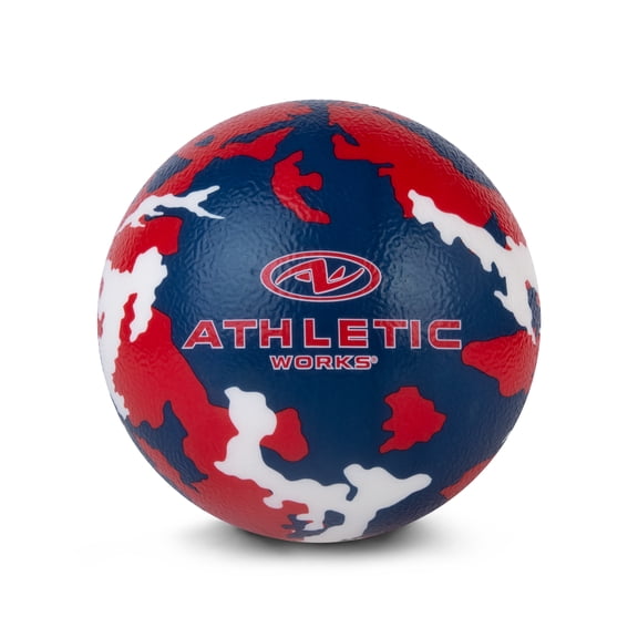 Athletic Works Americana 7-Inch Camo Dodgeball - Red, White and Blue