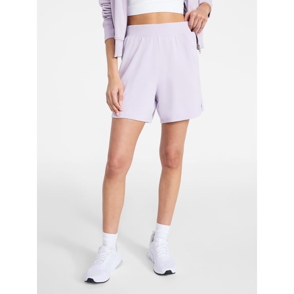 Athletic Works Women's Mineral Wash French Terry Shorts, Sizes XS-4X