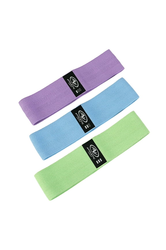 Fabric Exercise Bands 3 Different Resistance Levels with Carry Bag Non-slip and Elevate Your Fitness Routine