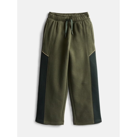 Athletic Works Boys' Colorblocked Fleece Pants, Sizes 4-18